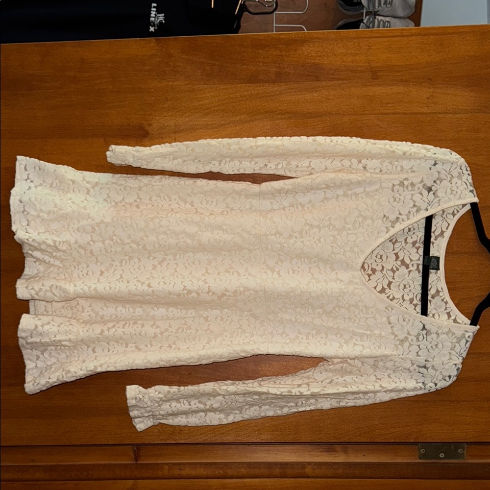 Wild Fable Cream Lace Dress